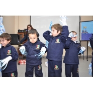 Festejos por el Día de la Bandera con los niños de Jardín